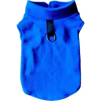 Obojek pro psa Psí fleecový obleček Teplá pohodlná vesta pro psy Zimní fleecový kabátek pro psy Obleček pro psy do chladého počasí modrá XS