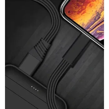 Datový kabel Nabíjecí kabel USB na Micro USB / USB-C K607 černá 2