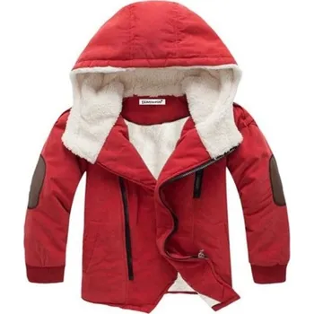Chlapecká bunda Chlapecká zimní bunda s kožíškem J1320 červená 6