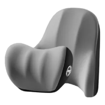 Masážní přístroj Masážní opěrka zad a krku do auta a kanceláře Automasážní polštář do auta Vibrační opěrka Univerzální masážní přístroj šedá