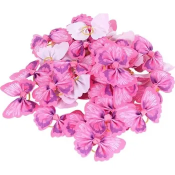 Obleček pro psa Gumičky pro psy s motýlem růžová 50 ks