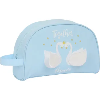 Kosmetická taška Dětská kosmetická taštička s poutkem Glow Lab Labute Světle modrá (28 x 18 x 10 cm)