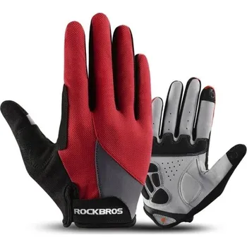 Cyklistické rukavice Cyklistické rukavice J393 červená M