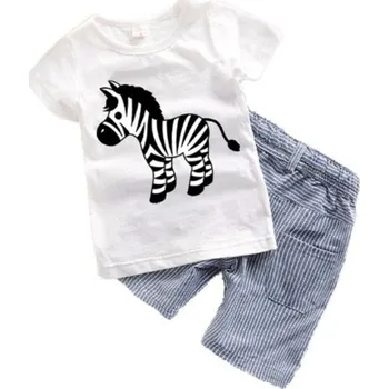 Chlapecký set - Tričko se zebrou a šortky 2