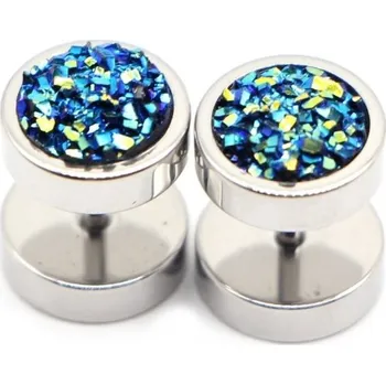 Šperk Falešné plugy s krystaly stříbrná 4