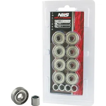 Ložisko k in-line bruslím Náhradní ložiska NEX ABEC-9, CHROME 8 ks