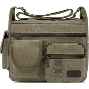 Kabelka Taška přes rameno armádní zelená