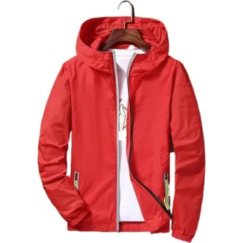 Pánská větrovka Pánská jarní bunda A2011 červená XXL