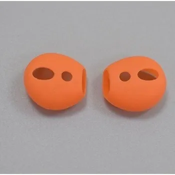 Příslušenství pro sluchátka Silikonová krytka na Apple Airpods 4 páry oranžová