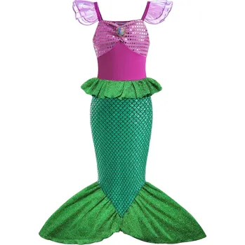Mořská panna&nbsp;kostým Dívčí kostým Cosplay mořské panny&nbsp;Karnevalový kostým mořské víly Halloweenský kostým pro dívky 3
