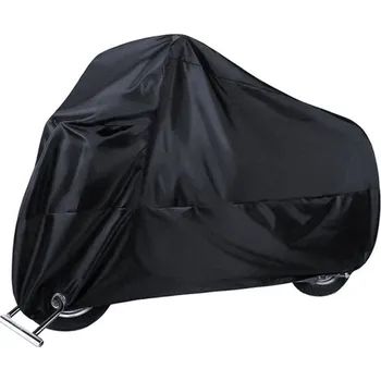 Motokosmetika Černý outdoorový voděodolný kryt na motocykl Ochranný potah proti dešti prachu a UV záření 230 x 95 x 125 cm Odolný venkovní obal