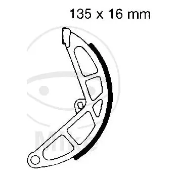 Motodíl STANDARDNÍ BRZDOVÉ ČELISTI V907