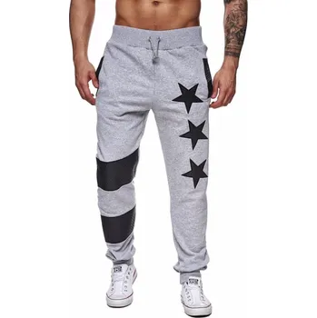 Pánské joggers s hvězdičkami J2119 světle šedá M