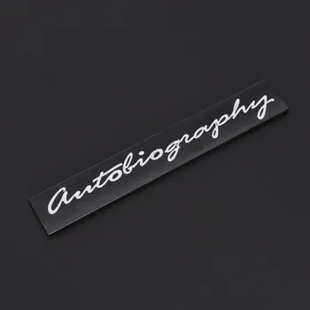 Samolepicí dekorace na vozidlo Samolepka na auto Autobiography bílá