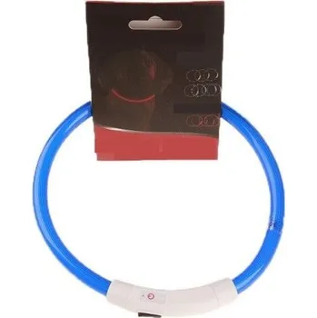 Obojek pro psa Svítící obojek pro psy modrá L