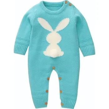 Kojenecký overall Kojenecký hřejivý overal T2591 tyrkysová 0-3 měsíce