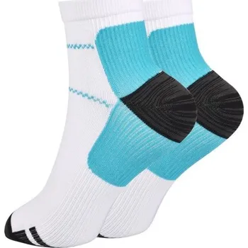 Pánské ponožky Pánské kompresní ponožky bílá