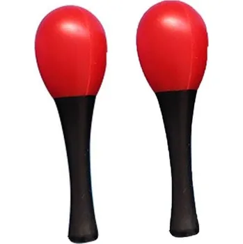 Dřevěná rumba koule 2 ks červená