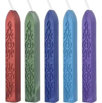 Pečeť Pečetní vosk s knotem 5 ks Barevný pečetní vosk mix barev 13