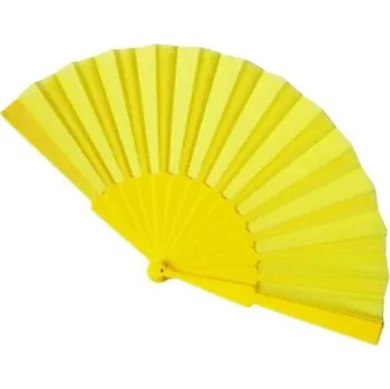 Karnevalový doplněk Skládací vějíř C495 žlutá