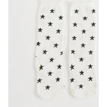 Dětské ponožky s hvězdičkami bílá 0-1 rok