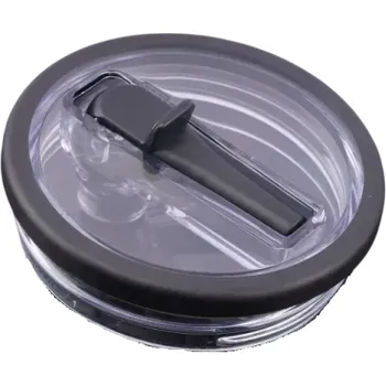 Vyměnitelný kryt s překlápěcím brčkem na Stanley Cup 10 x 8,8 x 2,6 cm Plastové víčko s těsněním Víčko odolné proti rozlití Víčko s uzavíratelným brčkem černá