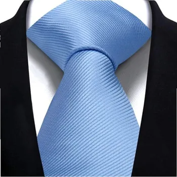 Kravata Elegantní jednobarevná kravata 146 x 8 cm Klasická pánská kravata Stylový doplněk do obleku Kravata na formální i neformální nošení světle modrá