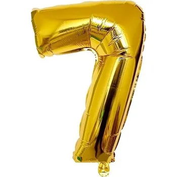 Narozeninový zlatý balónek s číslem 40 cm 7