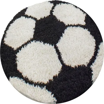 Koberec Ayyildiz Dětský kusový koberec Fun 6001 black Rozměry koberců: 100x100 (průměr) kruh