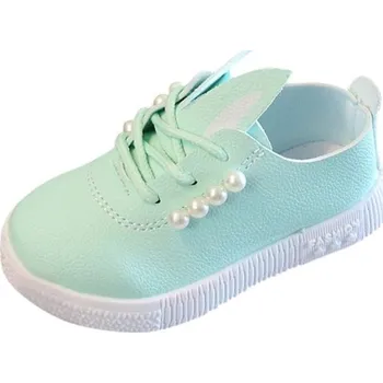 Dívčí tenisky Dívčí boty s perlami zelená 25