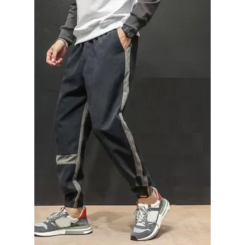 Pánské kalhoty Pánské kalhoty s pruhy F1510 černá S