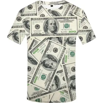 Pánské tričko Pánské tričko s 3D potiskem - Dolary L