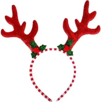 Čelenka Vánoční čelenka se sobími parohy 5