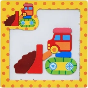 Dřevěná hračka Dřevěné vzdělávací puzzle pro děti J631 22