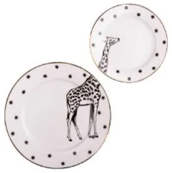 Talíř Sada talířů se zvířaty 2 ks 2