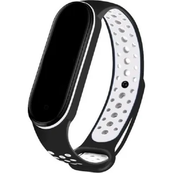 Příslušenství k chytrým hodinkám Silikonový řemínek pro Xiaomi Mi Band 3 / 4 bílá