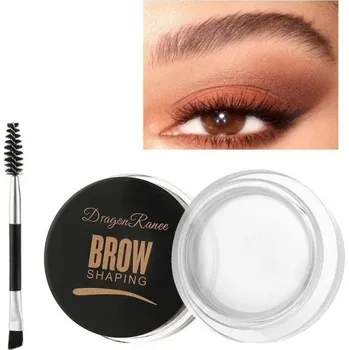 Barva na řasy a obočí Krémový gel na tvarování obočí se štětečkem a kartáčkem Tvarovací korektor na obočí Stylingový gelový krém na obočí průhledná