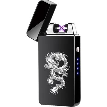 Zapalovač Plazmový zapalovač s drakem P3428 černá