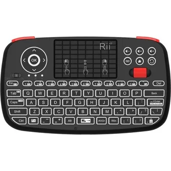 Klávesnice Bezdrátová mini klávesnice s touchpadem Bluetooth / USB 2,4 GHz, Windows, Linux, MAC OS, Android, Xbox, PS4