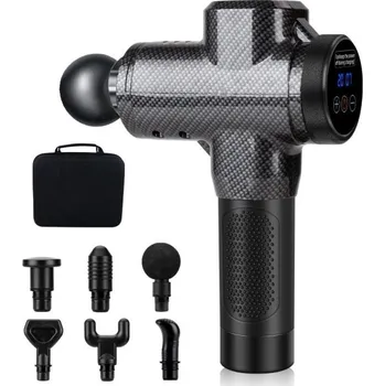 Masážní přístroj Masážní pistole tmavě šedá