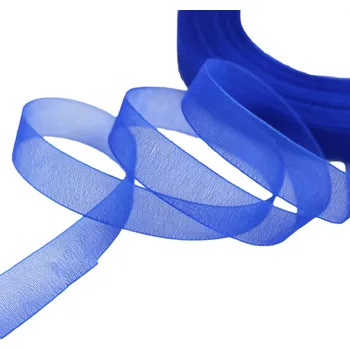 Balící papír Šifónová stuha 25 mm/46 m modrá