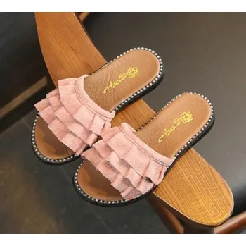 Dívčí obuv Dívčí pantofle A2584 růžová 32