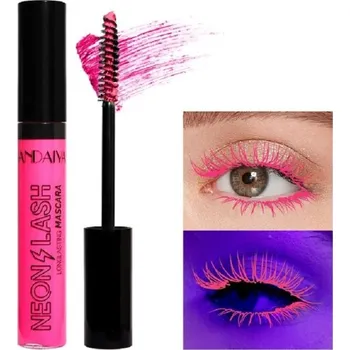 Řasenka Dlouhotrvající fluorescentní řasenka Barevná řasenka svítící ve tmě Rychleschnoucí zářící řasenka ve tmě růžová