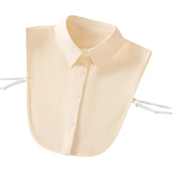 Kravata Falešný límec pro ženy Odnímatelný límeček Dekorativní límec ke svetru halence šatům Elegantní módní doplněk pro každou příležitost krémová