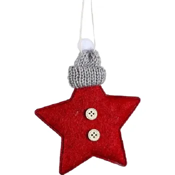 Vánoční dekorace Vánoční závěsná dekorace hvězda 13 x 10 cm 3