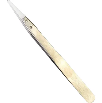 Pinzeta s keramickými hroty stříbrná