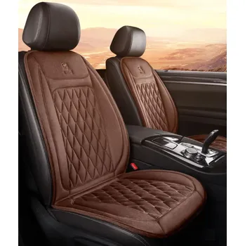 Potah sedadla Vyhřívaný potah sedadla Flanelový vyhřívaný potah na autosedačky 12 - 24V hnědá