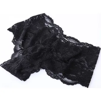 Slipy Pánské krajkové slipy černá L