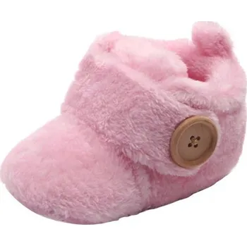 Dívčí obuv Dětské zimní capáčky A2568 růžová 6-12 měsíců
