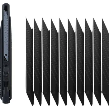 Multifunkční nůž Malý lámací nůž na papír 14,5 cm s 10 náhradními ostřími 9 mm Řezací nůž Hobby nůž Kancelářské potřeby Precizní řezání